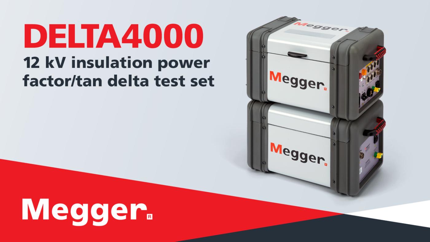 DELTA4000 12 kV power factor/tan delta insulation diagnostic